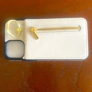 Apple i-phone  11 pro case with attached wallet and ring. NEW